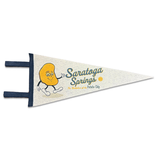 Saratoga Springs New York Pennant Flag - Potato Chip Legend