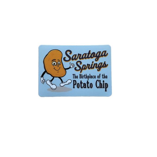 Saratoga Springs New York Potato Chip Sticker