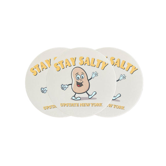 Salt Potato Stay Salty Fun Upstate New York Food Themed Sticker Set - 3 Pack