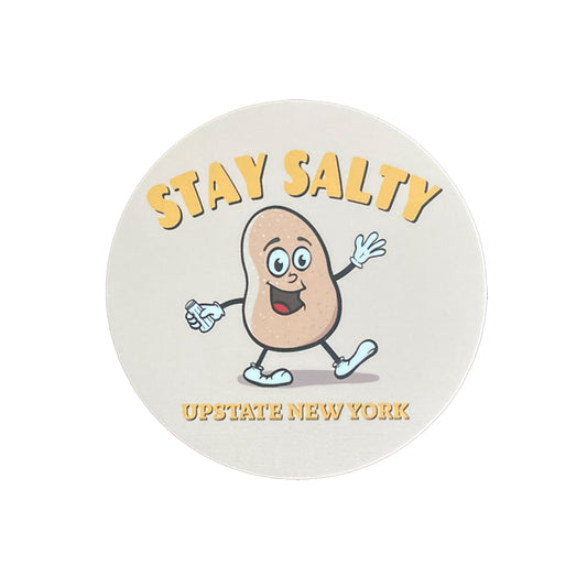 Salt Potato Stay Salty Fun Upstate New York Food Themed Sticker