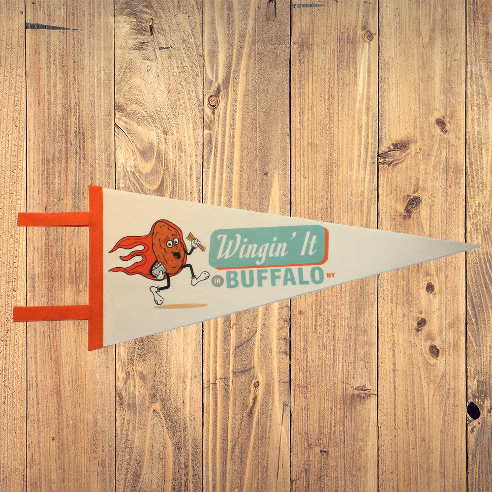 Buffalo Wing Pennant Upstate New York Food Themed Decor