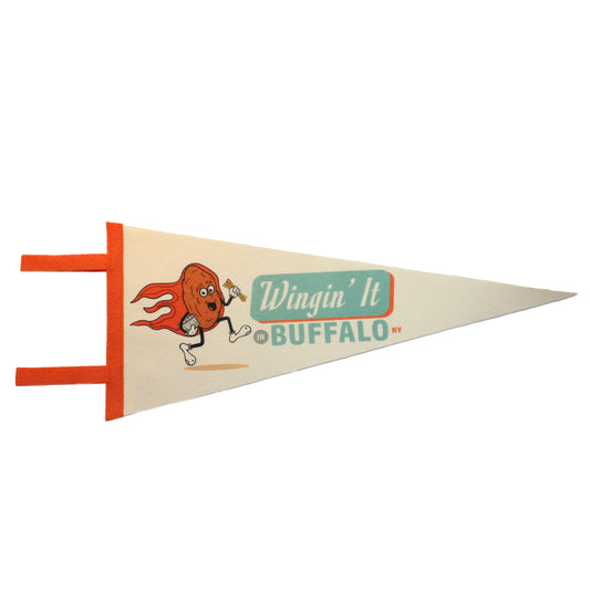 Buffalo Wing Pennant Upstate New York Food Themed Decor