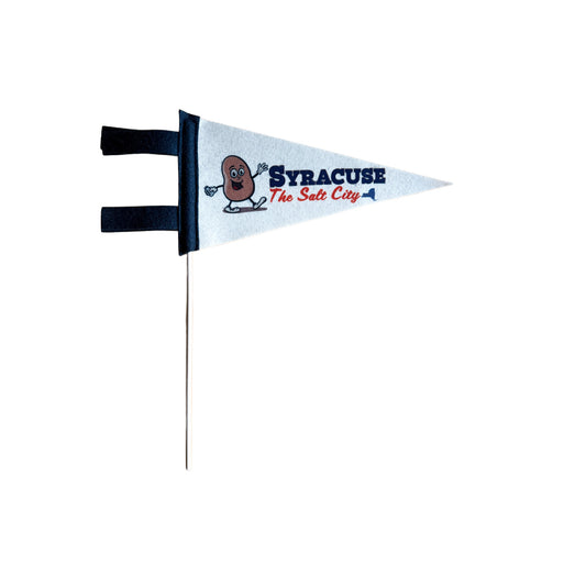 Salt City Syracuse NY Salt Potato Themed Mini-Pennant - Syracuse NY Souvenir and Gift