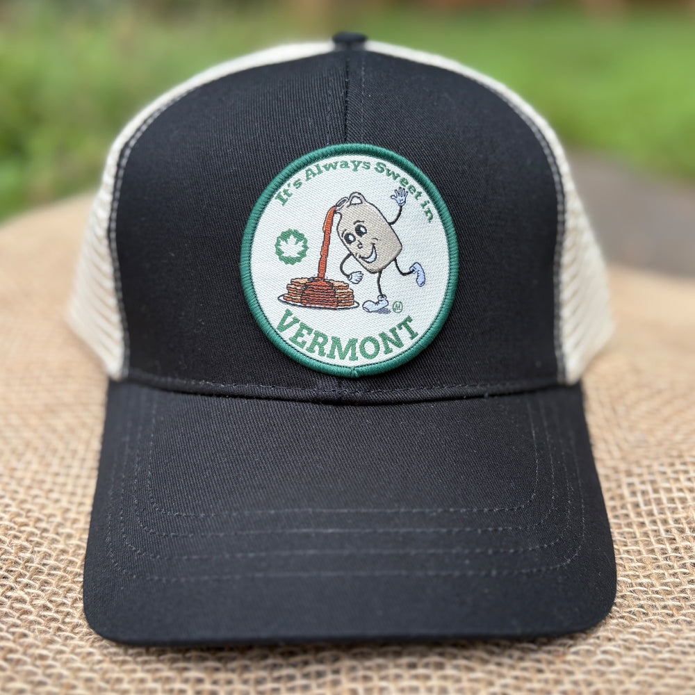 Vermont Maple Themed Trucker Hat - Vermont Baseball Cap