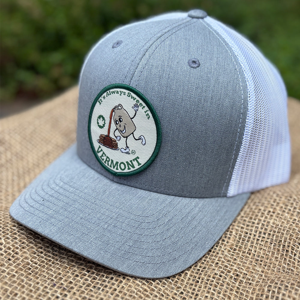 Vermont Maple Themed Trucker Hat - Vermont Baseball Cap