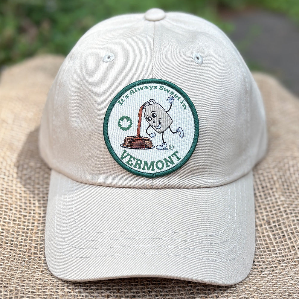 Vermont Maple Syrup Themed Low-Profile Cotton Twill Hat
