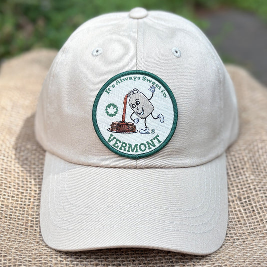 Vermont Maple Syrup Themed Low-Profile Cotton Twill Hat