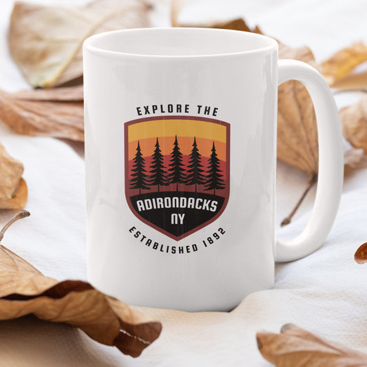 15 oz. Explore The Adirondacks Ceramic Mug