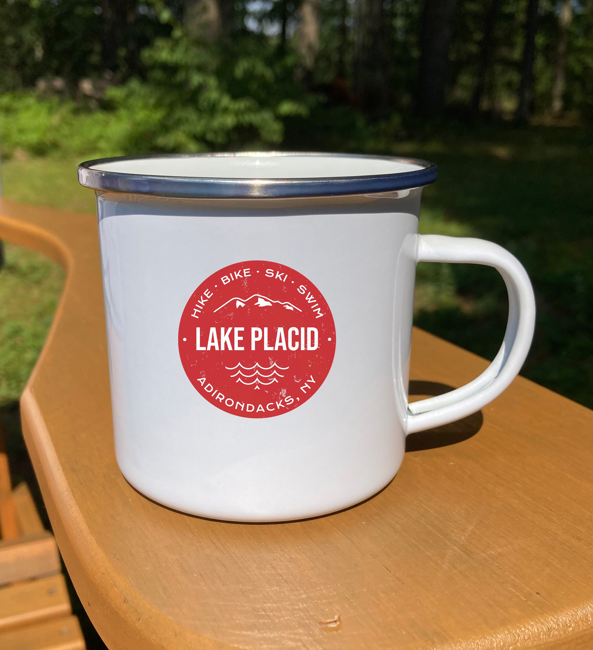 Lake Placid Trailmarker Series 12 oz. Stainless Steel Enamel Camp Mug