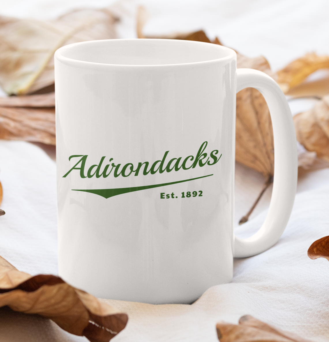 15 oz. Adirondacks Script Ceramic Mug
