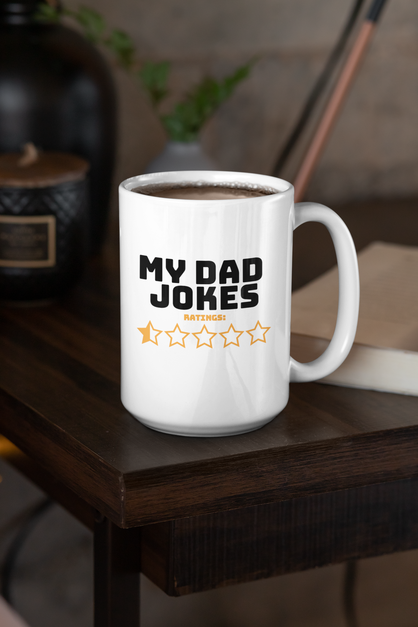 Funny Dad Jokes Reviews 15 oz. Coffee Mug