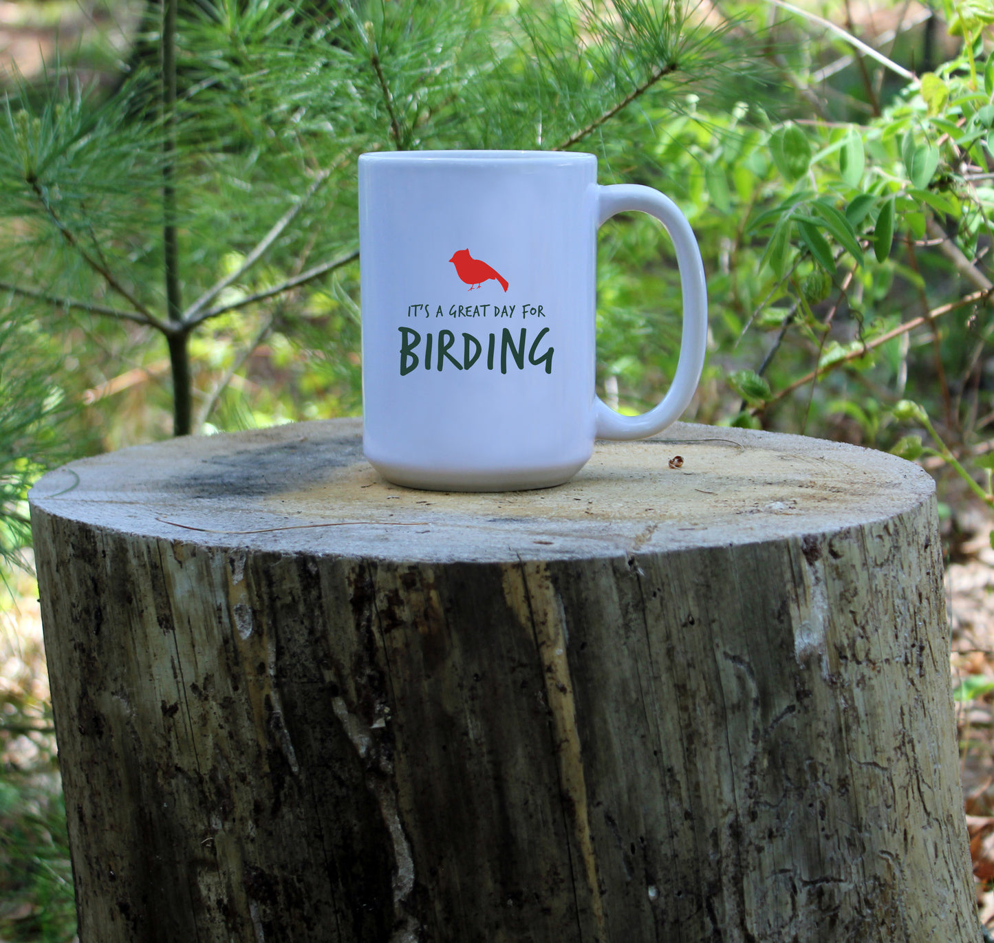 It's A Great Day For Birding Ceramic Mug 15 oz.