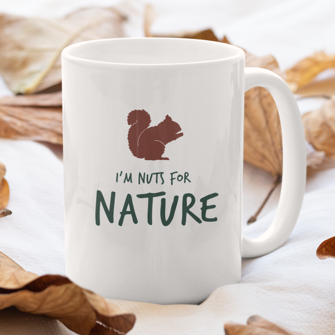 15 oz. I'm Nuts for Nature Ceramic Mug