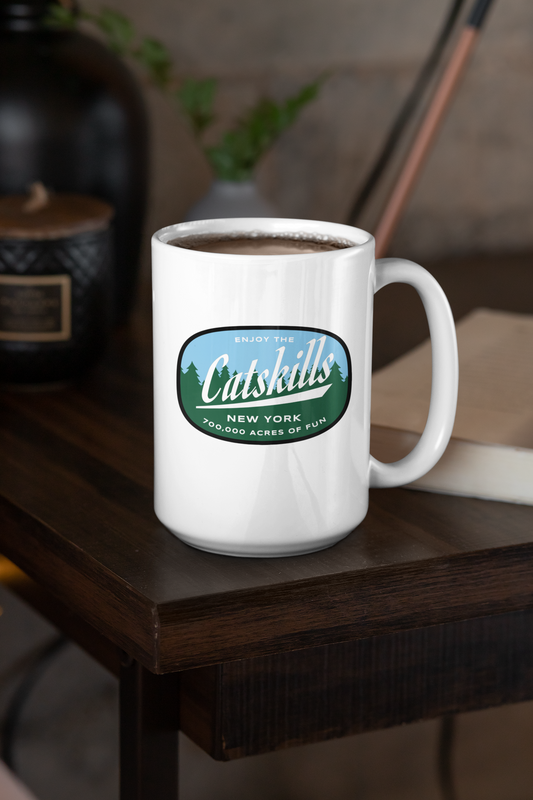 Enjoy The Catskills New York 15 Ounce Ceramic Mug