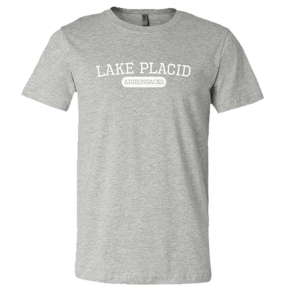 Lake Placid Varsity Logo Print Tee Shirt