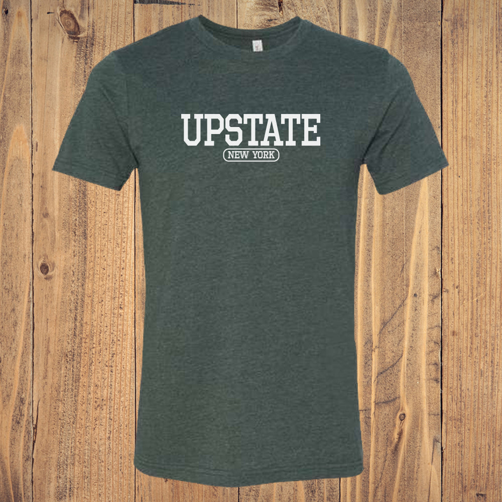 Upstate New York Varsity Logo Print Tee Shirt