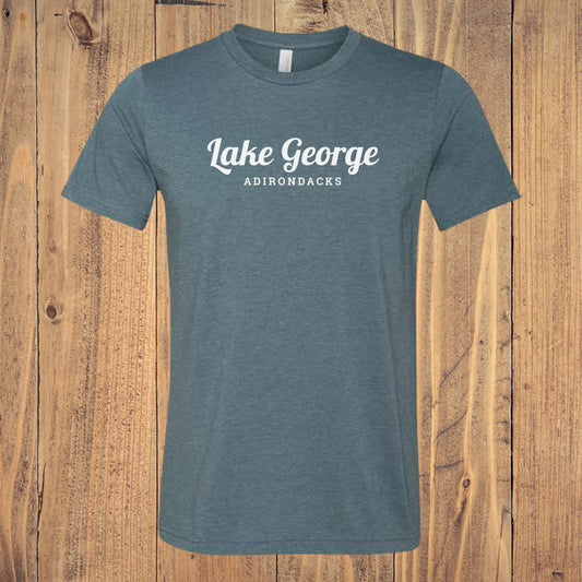 Lake George Classic Script Logo Print Tee Shirt