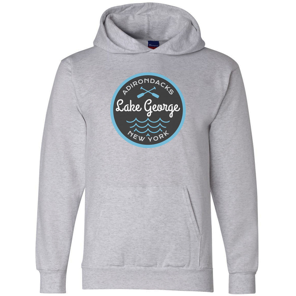Lake George Nautical Logo Hoodie - Pullover Sweatshirt With Hood