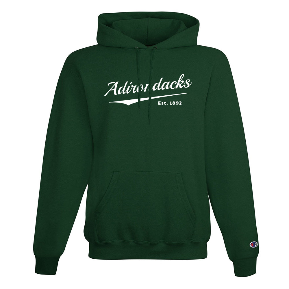 Adirondacks Script Hoodie - Adirondack Pullover Sweatshirt With Hood