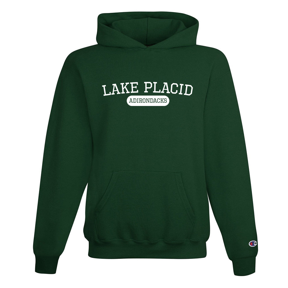 Lake Placid Varsity Logo Pullover Hooded Sweatshirt