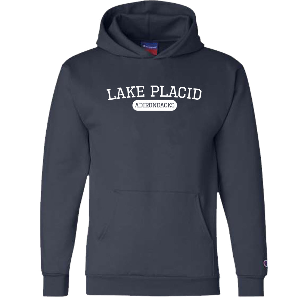 Lake Placid Varsity Logo Pullover Hooded Sweatshirt