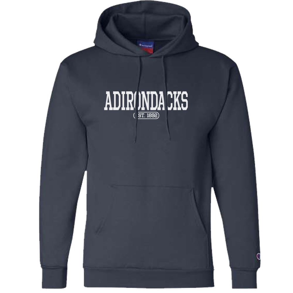 Adirondacks Varsity Logo Pullover Hooded Sweatshirt