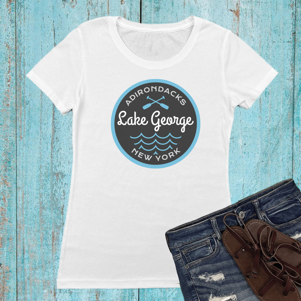 Lake George Nautical Themed Graphic Women's Tee Shirt