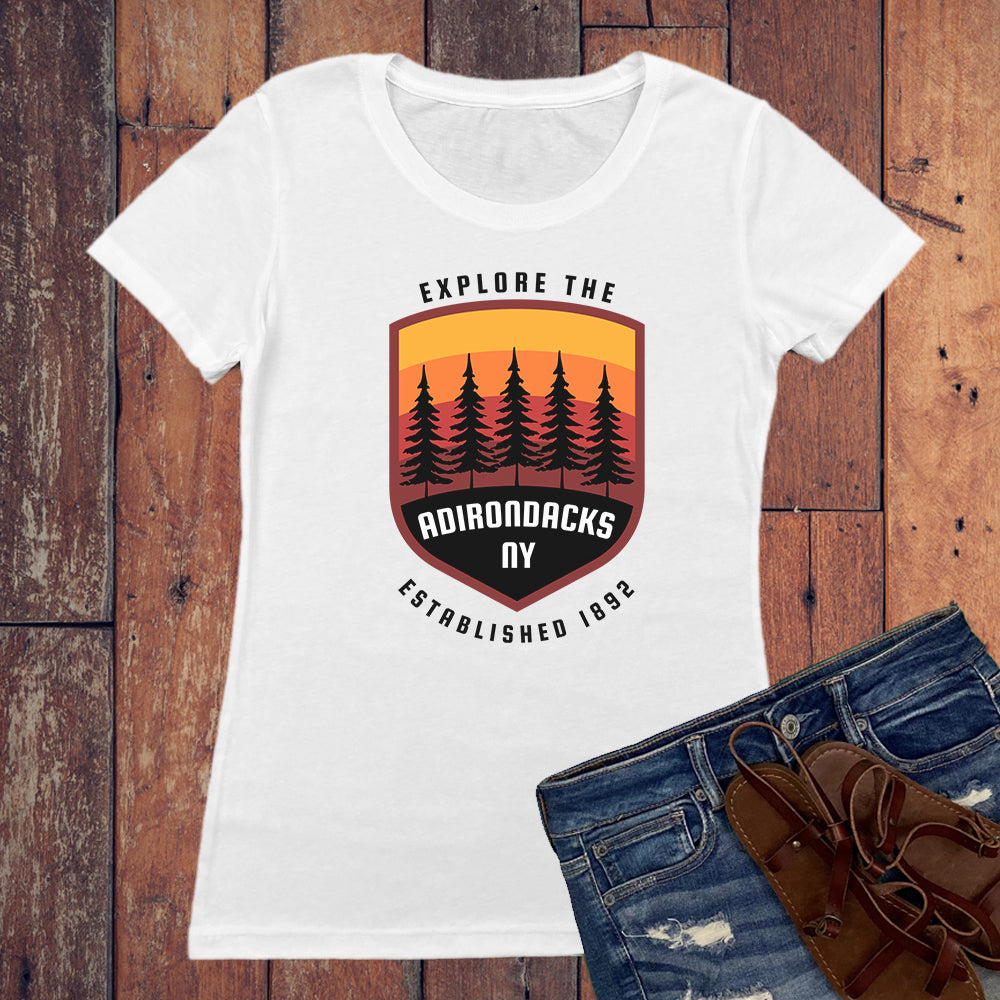 Explore The Adirondacks Graphic Women's Tee Shirt