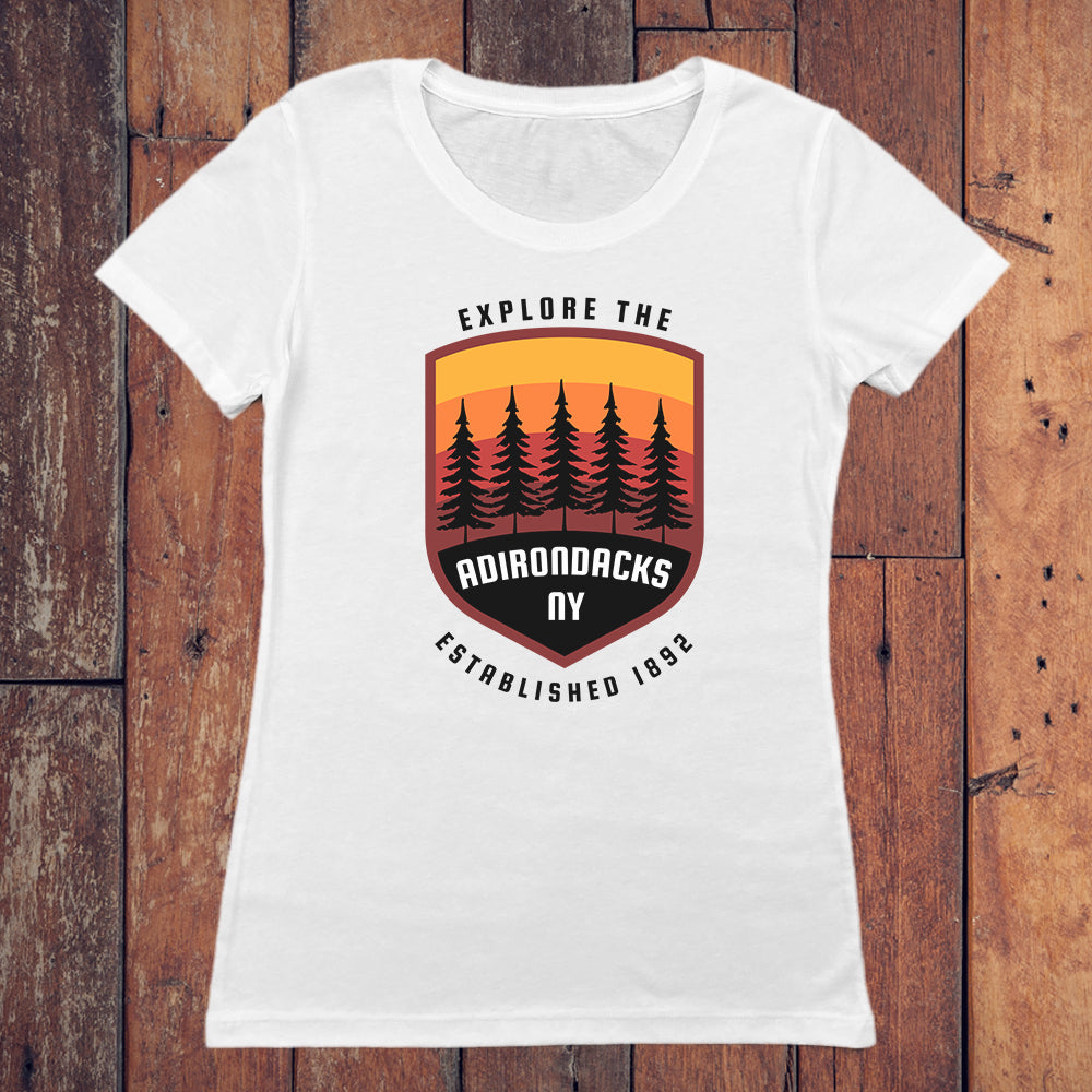 Explore The Adirondacks Graphic Women's Tee Shirt