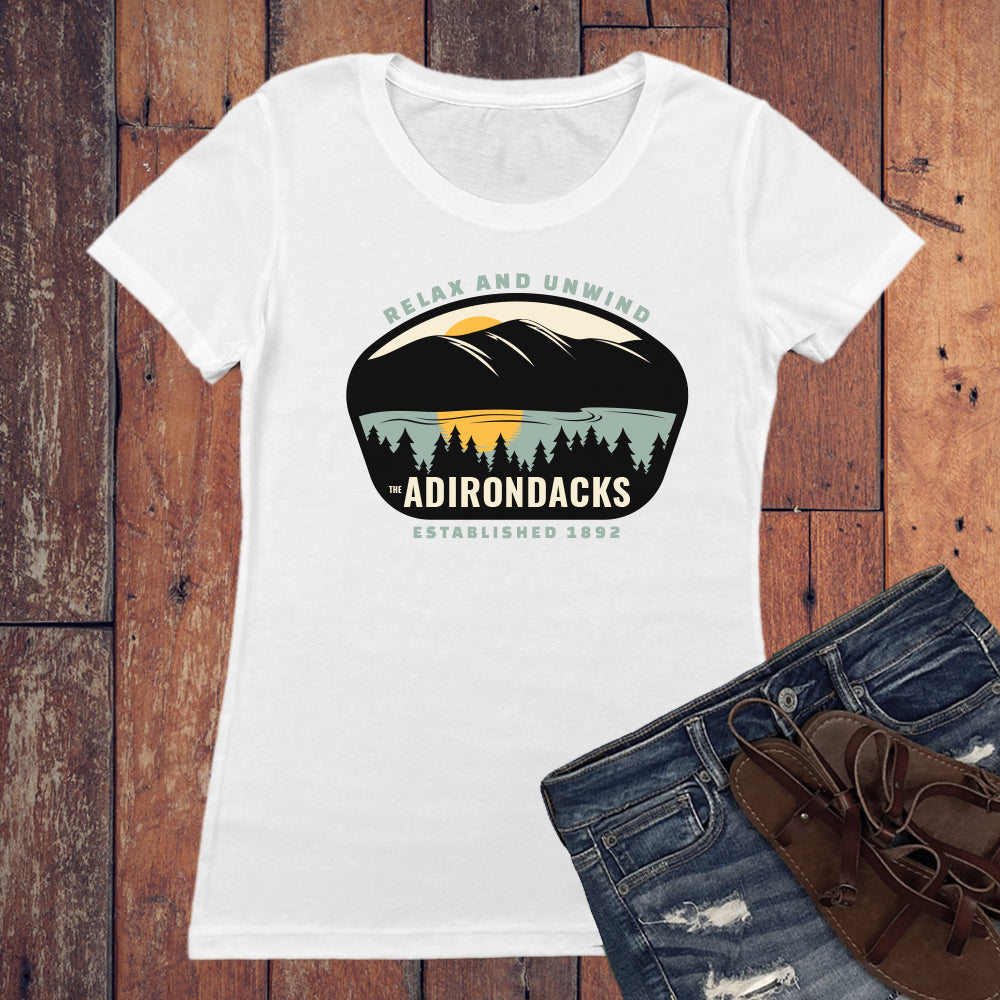 Adirondack Relax and Unwind Graphic Women's Tee Shirt