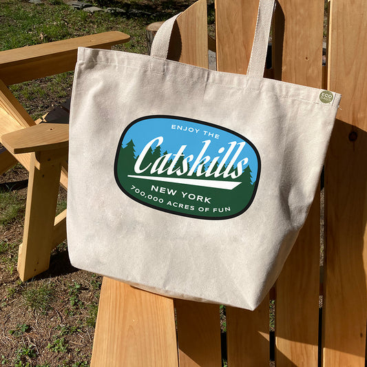 Enjoy the Catskills Recycled Cotton Canvas Tote Bag - Catskills Eco Bag