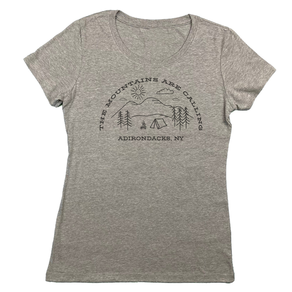 The Mountains Are Calling - Adirondacks Women's Graphic Tee Shirt