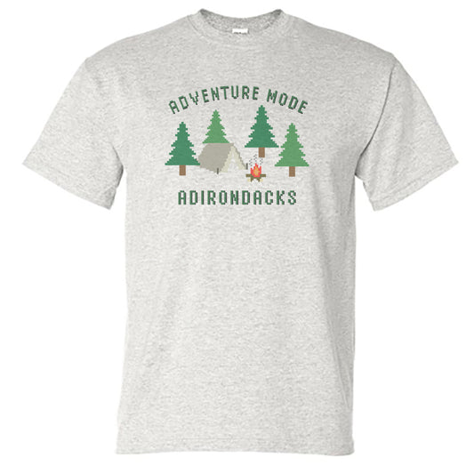 Adirondacks Adventure Mode 80s Video Game Vintage Style Print Unisex Tee Shirt