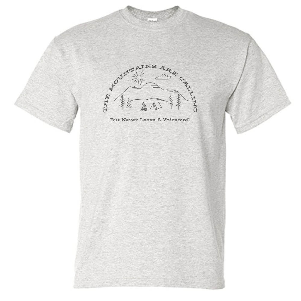 The Mountains Are Calling Funny Vintage Design Unisex Tee Shirt