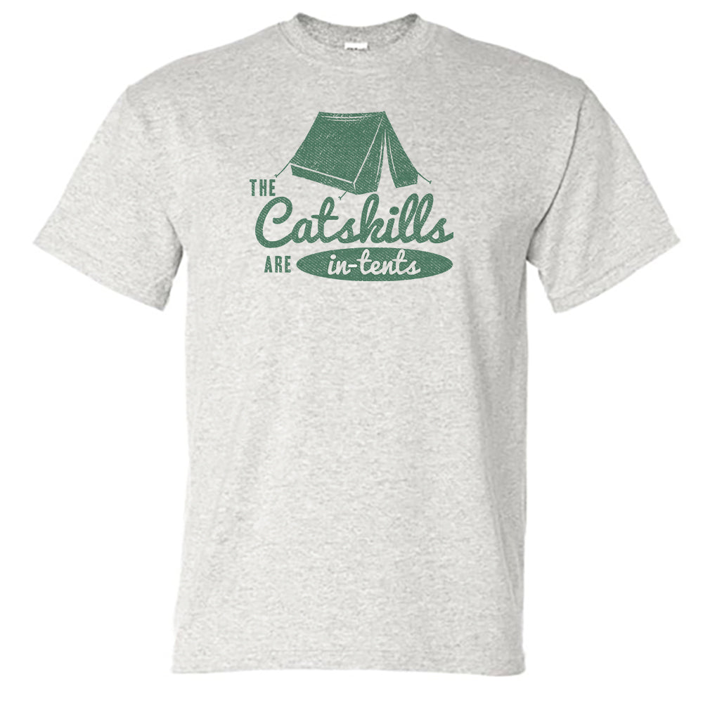 Catskills New York Camping and Outdoors Fun Vintage Style Print Unisex Tee Shirt