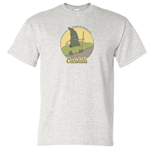 Catskills Themed Funny Retro Illustrated Print Unisex Tee Shirt