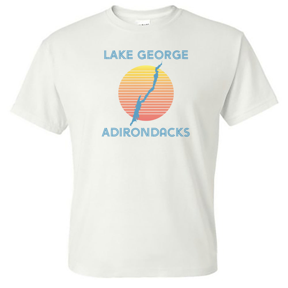Retro Lake George Adirondacks Vintage Style Unisex Tee Shirt