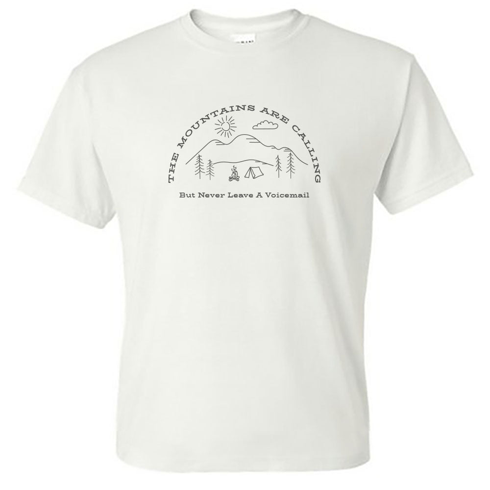 The Mountains Are Calling Funny Vintage Design Unisex Tee Shirt