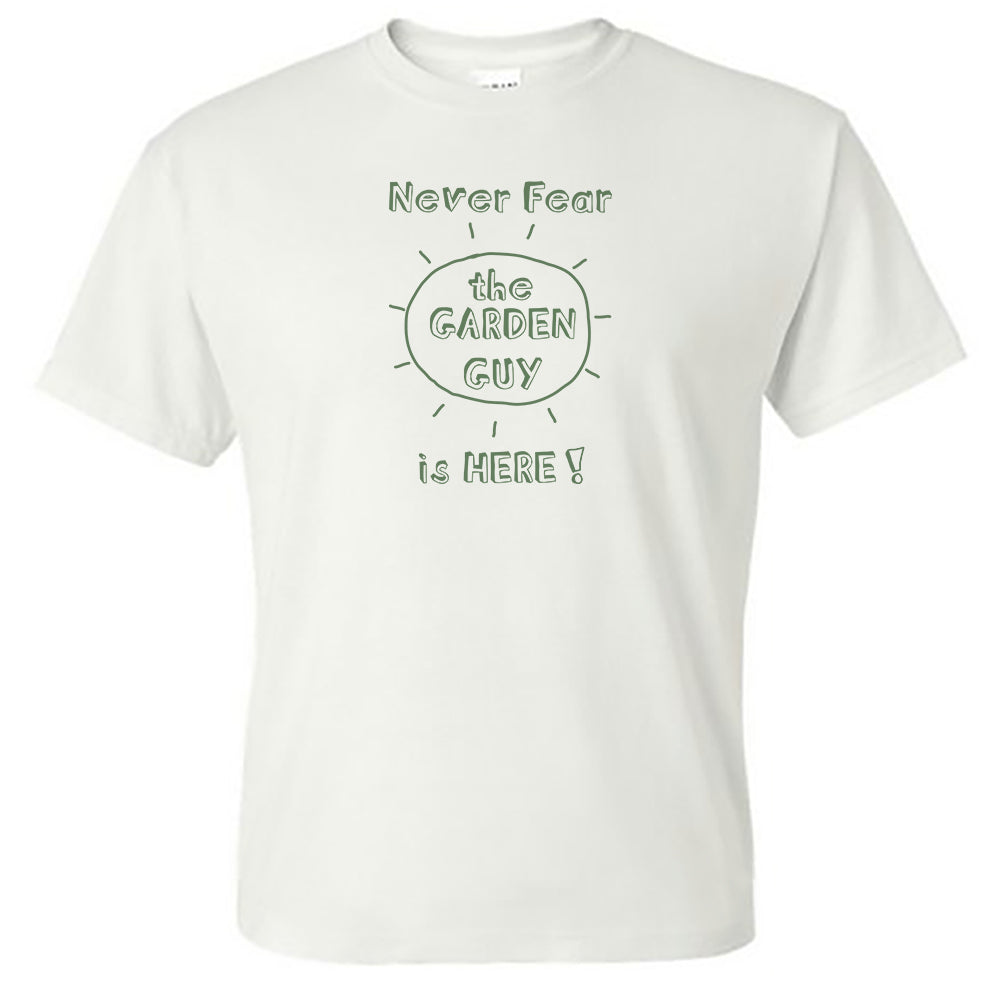 Gardening Guy Is Here Garden Themed Vintage Design Unisex Tee Shirt