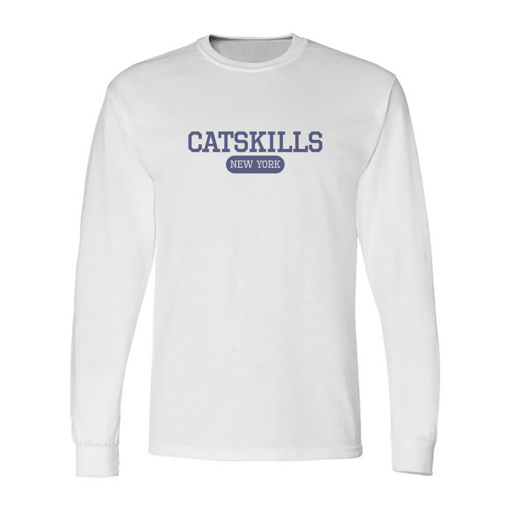 Catskills Varsity Letter Faded Print Long Sleeve Tee Shirt