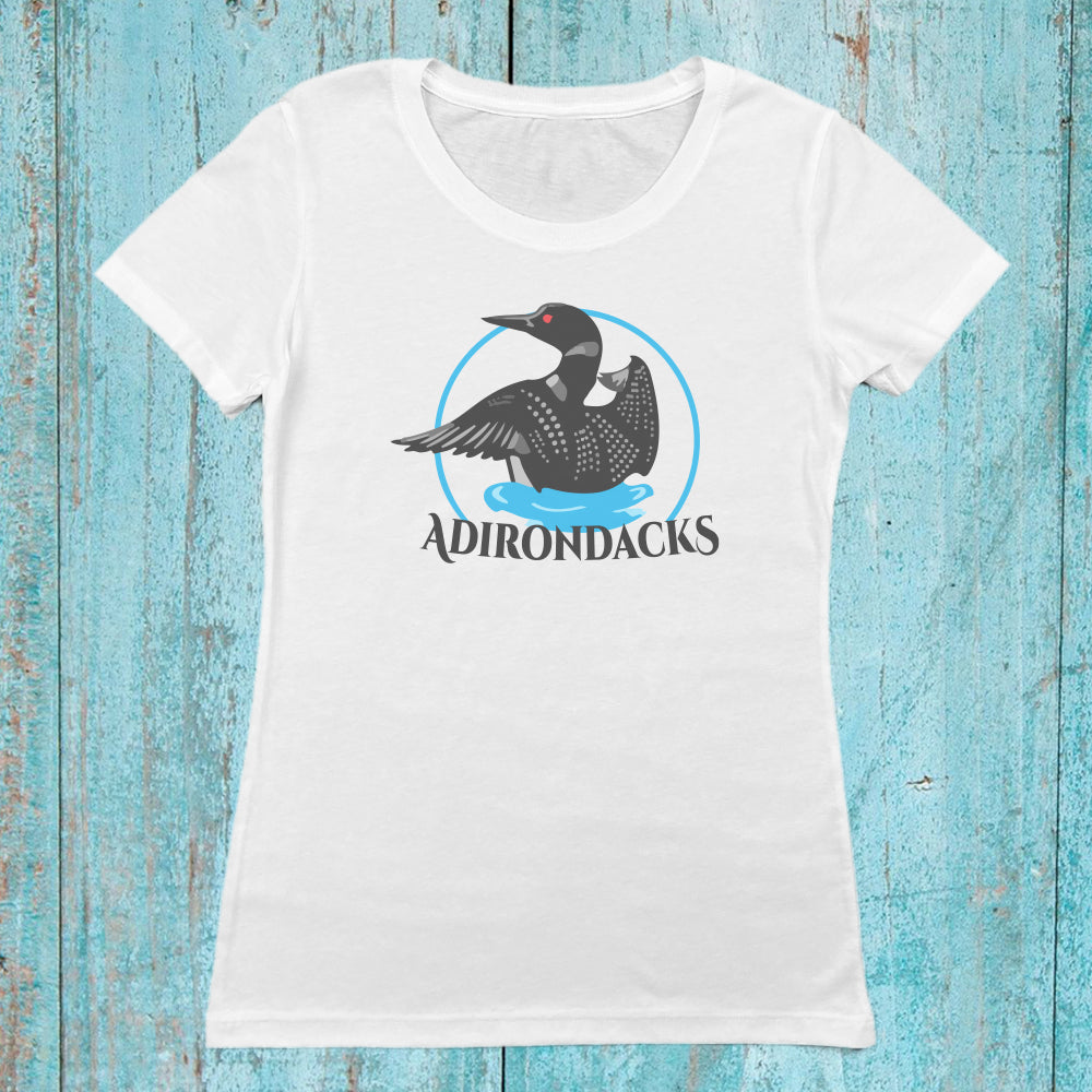 Adirondack Loon Vintage Faded Women's Tee Shirt