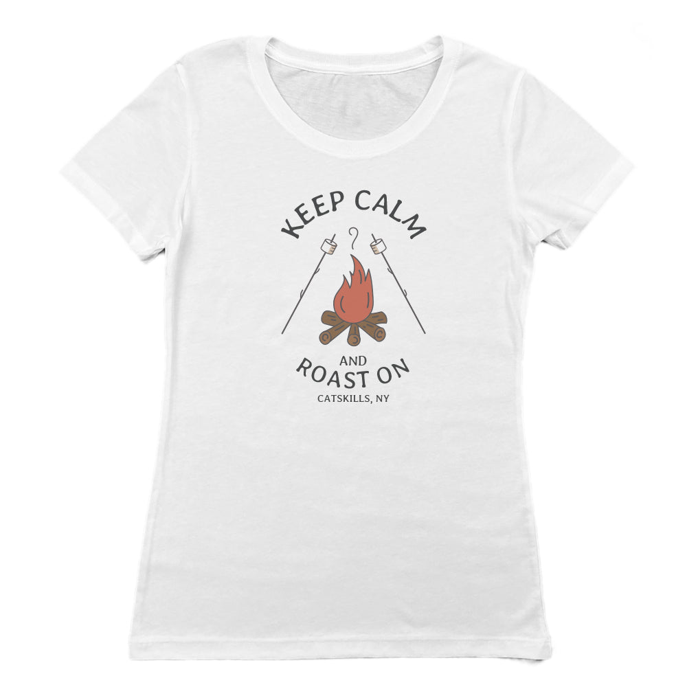 Catskills Campfire Vintage Style Faded Women's Tee Shirt