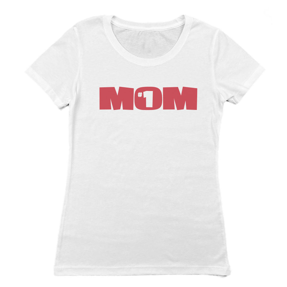 Number One #1 Mom Vintage Style Faded Print Women's Tee Shirt
