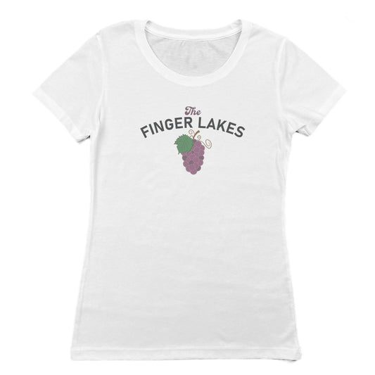 Finger Lakes New York Vintage Style Graphic Women's Tee Shirt