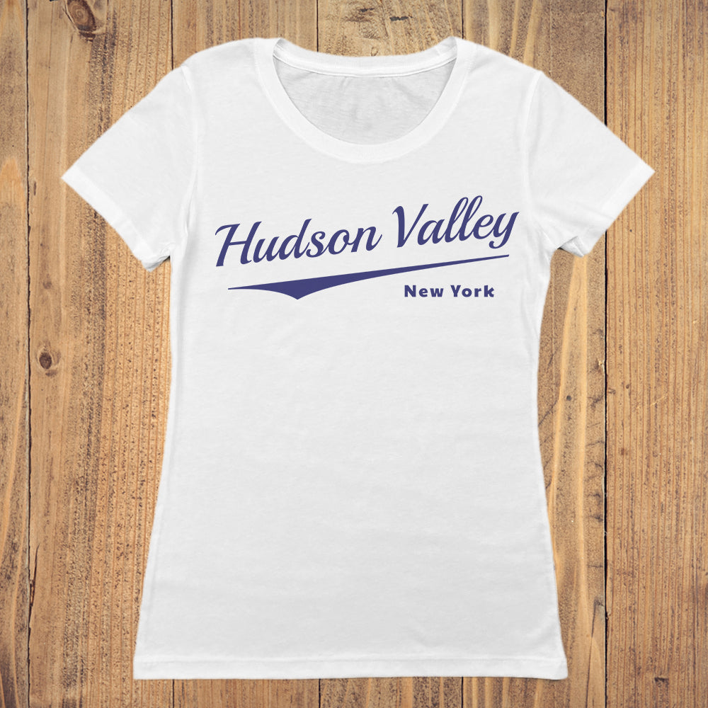 Hudson Valley Script Design Women's Graphic Tee Shirt