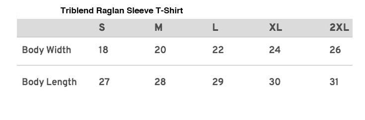 Finger Lakes Retro Script 3/4 Sleeve Raglan Shirt