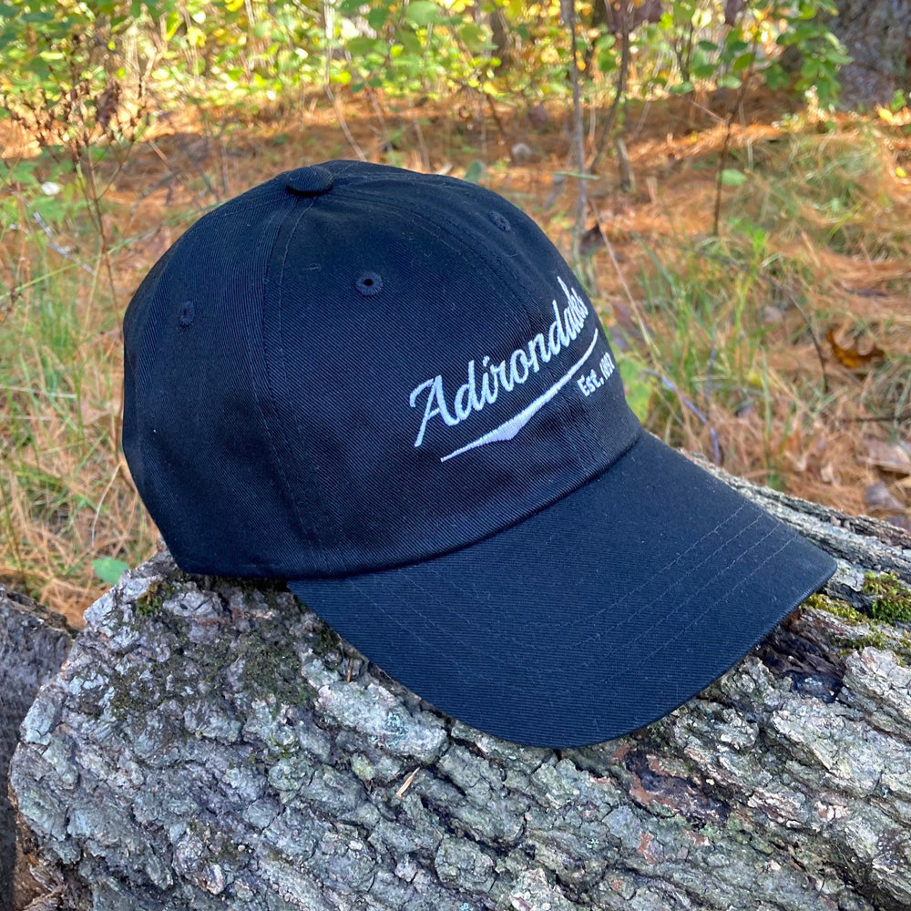 Adirondack Script Embroidered Low-Profile Cotton Twill Hat