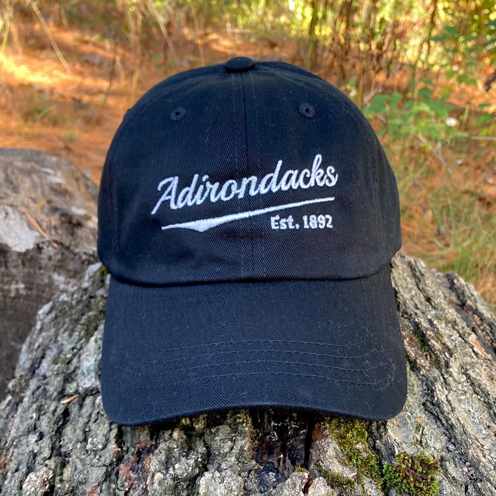 Adirondack Script Embroidered Low-Profile Cotton Twill Hat