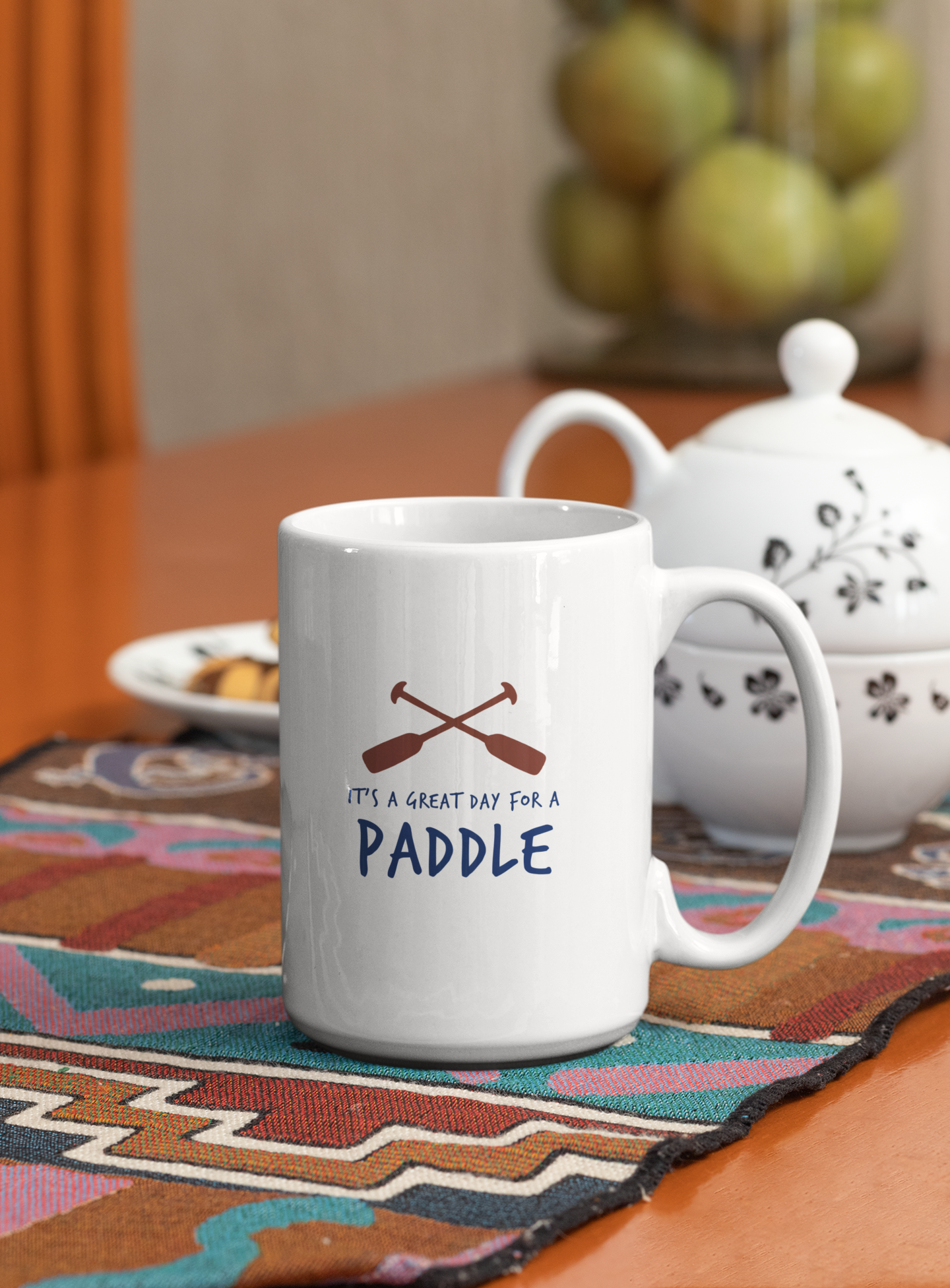 15 oz. Great Day For A Paddle Canoeing Kayak and Paddle Board Themed Mug