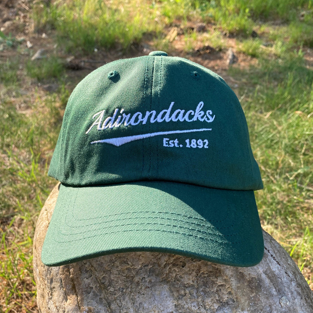 Adirondack Script Embroidered Low-Profile Cotton Twill Hat